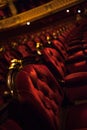 Paris, France - NOV 30, 2013: Interior of the Palais Garnier Opera Garnier. Interior view of the Opera National.It was built