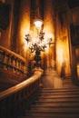 Paris, France - NOV 30, 2013: Interior of the Palais Garnier Opera Garnier. Interior view of the Opera National.It was built Royalty Free Stock Photo