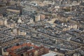 Paris, France - November, 2017. Areal view of Paris with Eiffel tower in the distance Royalty Free Stock Photo