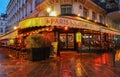 The cafe le Paris-Halles is traditional Parisian cafe located in Les Halles district of Paris, France.