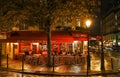 The famous brasserie de l`Ile Saint-Louis located ner Notre Dame cathedral Paris, France.
