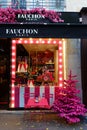 FAUCHON shop dedicated to tea and herbal teas. It located in the heart of le Marais district in Paris.