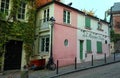 The historical bistro on Montmartre - La Maison Rose - Pink House. Paris, France. Royalty Free Stock Photo