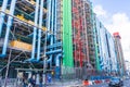 Street in front of the Pompidou Center Royalty Free Stock Photo