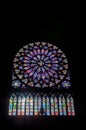 North Rose window at Notre Dame cathedral