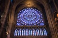 North Rose window at Notre Dame cathedral