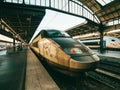 TGV In OUI SNCF fast train in Gare de PAris est