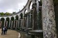 Tourists travelling to Palace of Versailles in Versailles, France