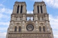 View of the Notre Dame de Paris cathedral before the April 2019 fire Royalty Free Stock Photo