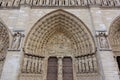 View of the Notre Dame de Paris cathedral before the April 2019 fire Royalty Free Stock Photo