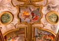 Mazarin gallery ceilings, national library, Paris, France