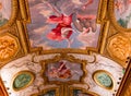 Mazarin gallery ceilings, national library, Paris, France