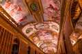 Mazarin gallery ceilings, national library, Paris, France