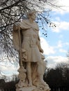 Paris. France. 16 October 2020. Classical Sculpture in the `Jardin des Tuilerie`. Statue of Hannibal, the famous military chief