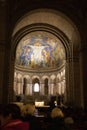 Interior of Basilica Sacre Coeur in Montmartre district of Paris, France Royalty Free Stock Photo