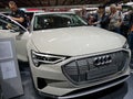 2018 Paris Motor Show, France. Audi e-tron 55 quattre Royalty Free Stock Photo