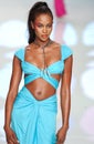 Model Naomi Campbell walks runway fashion show of Valentino Ready-To-Wear collection Royalty Free Stock Photo