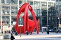 Red Sculpture By Alexander Calder In La Defense Paris France