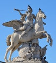 This sculpture is located in the Tuileries Garden in Paris. Royalty Free Stock Photo