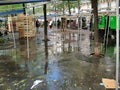 Street Market on Boulevard Clichy in Paris