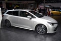 Paris, France - October 02, 2018: Toyota Corolla Hybrid Touring Sports at Paris Motor Show Royalty Free Stock Photo