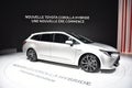 Paris, France - October 02, 2018: Toyota Corolla Hybrid Touring Sports at Paris Motor Show Royalty Free Stock Photo