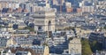 Bird eye view from the Eiffel tower Musee du quai Branly Jacques Chirac Royalty Free Stock Photo