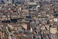 Paris, France, Overview, Rooftops, CItyscape from Arc de Triomphe Royalty Free Stock Photo