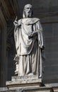 Statue of Saint Gregory of Tours, Louvre building, Paris, France