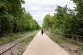 Old railways of the Petite Ceinture in Paris Royalty Free Stock Photo