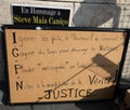 Paris France 3 rd august 2019 yellow vest demonstation against police violence following the death of young man steve maia canico