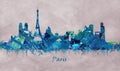 Paris Capital of France, Colorful skyline