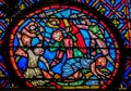 Sainte Chapelle - Stained Glass Detail Royalty Free Stock Photo