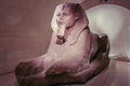Sculpture of sphinx in the Louvre museum. Sightseeing of Louvre. Royalty Free Stock Photo