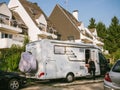 Hymer RV travel trailer home in France