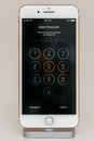 Ener passcode on iPhone 7 Plus the application software