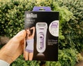 Braun Silk Epil women lady shaver epilator 3 in 1 trimmer Royalty Free Stock Photo