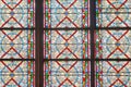 Stained glass windows of Notre-Dame de Paris Royalty Free Stock Photo