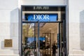 Paris - September 10, 2019 : The Dior luxury perfume store on Champs-Elysees avenue