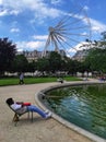 Paris, France - September 17, 2022: Ferris wheel in the Tuileries Garden Royalty Free Stock Photo