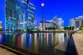 Paris, France - September 18, 2022: Modern buildings in the business district of La Defense to the west of Paris, France Royalty Free Stock Photo