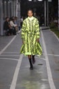 Nafissatou Thiam walks the runway during the Off-White show as part of Paris Fashion Week Womenswear Spring/Summer 2019