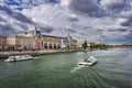 Paris, France - September 16, 2022: The Orsay Museum over the Seine River in Paris. France