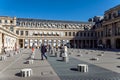 Buren columns in the Palais Royal - Paris, France Royalty Free Stock Photo