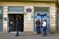 Post office with automatic payment service on street