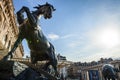 PARIS, FRANCE - 02 SEPTEMBER, 2015: Statue in front of museum D`Orsay in Paris, France