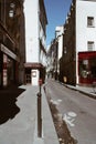 Quartier Latin street scene in Paris, France Royalty Free Stock Photo