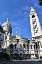 Basilique du Sacre Coeur. Paris, France. Royalty Free Stock Photo