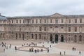 Paris, France, 11.23.2018 View of the courtyard of the Louvre Museum