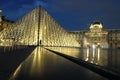 The glass Pyramid of Louvre Paris France